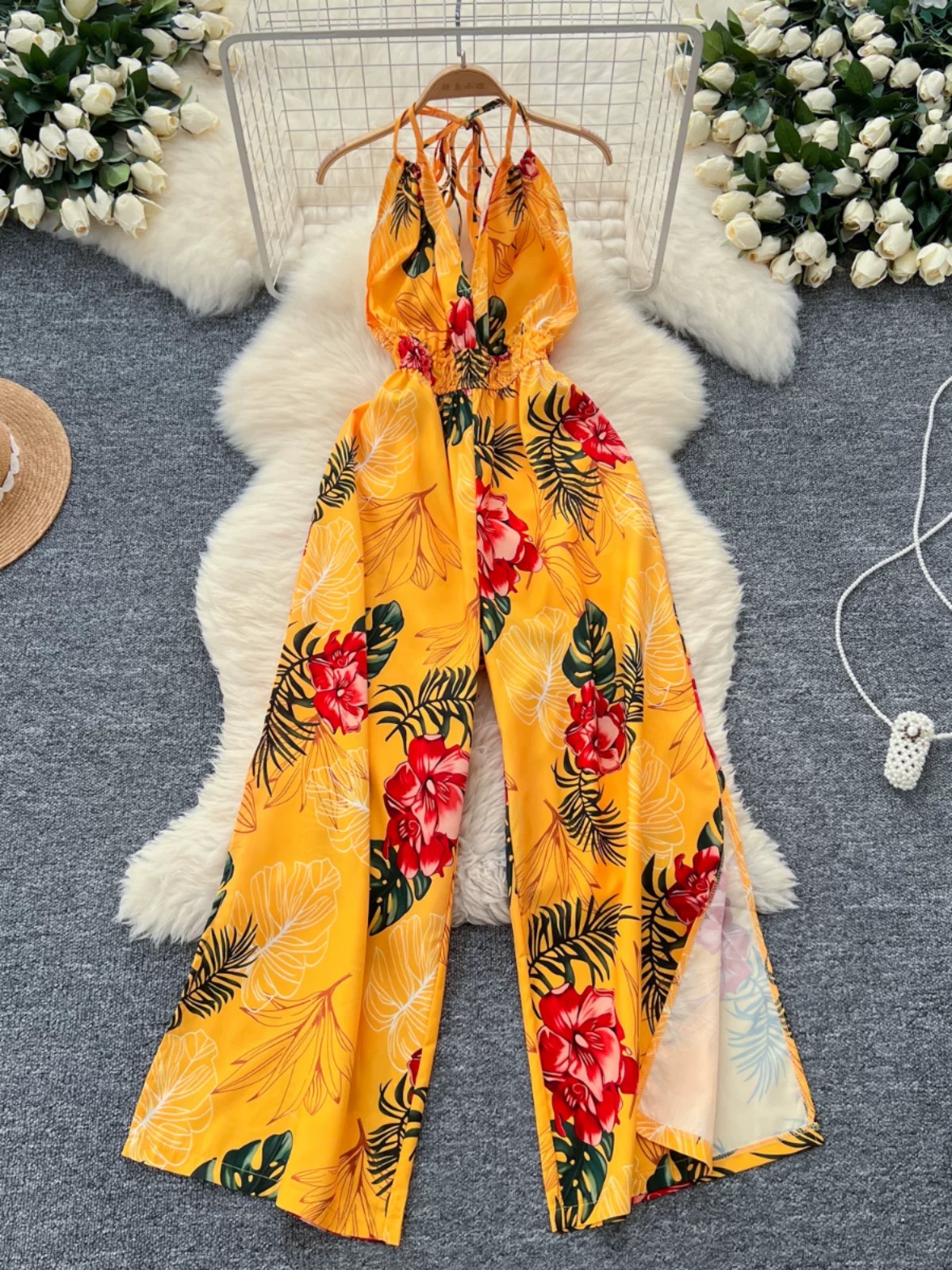 Falling into you jumpsuit CJS182 images